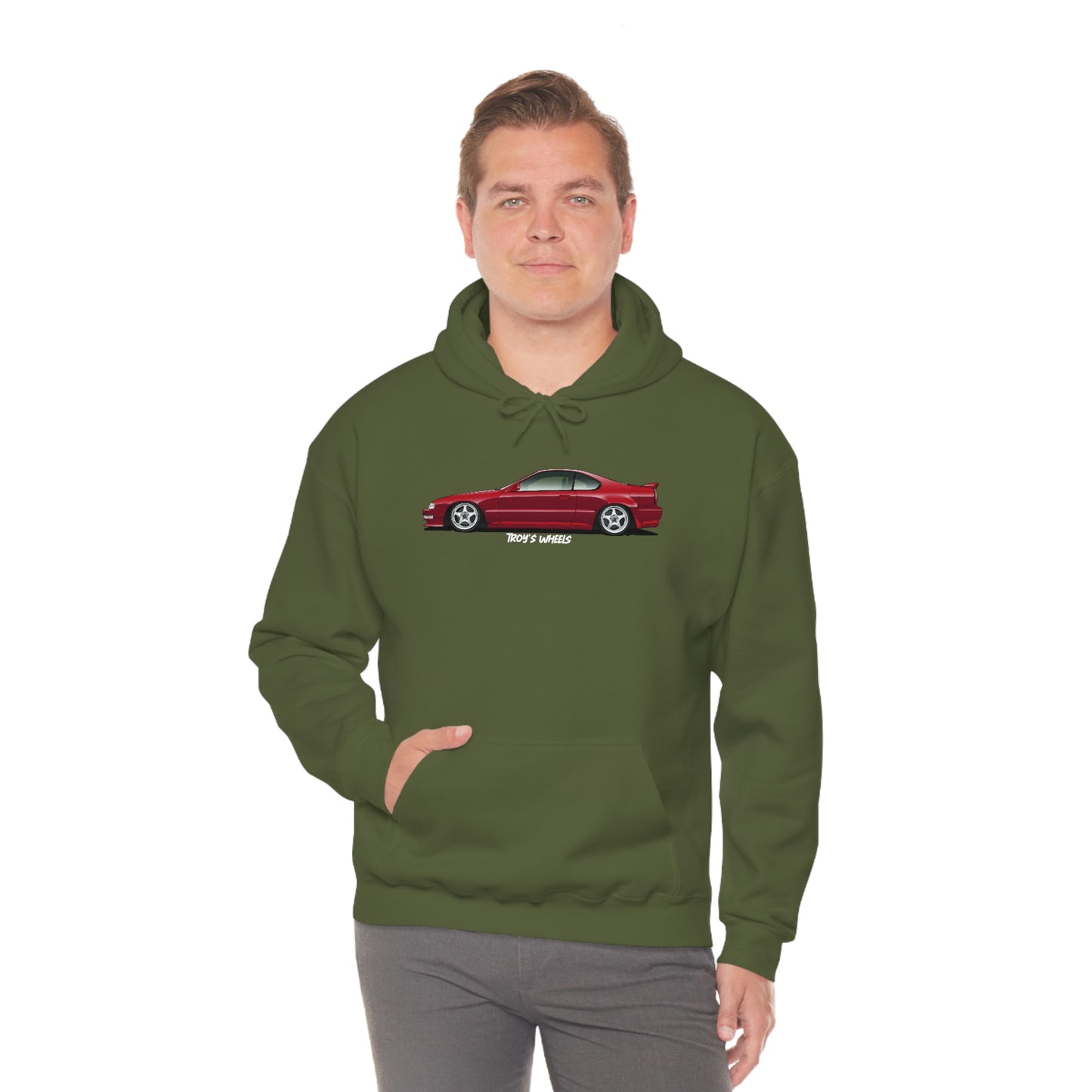 4G Prelude_Red_Silver 5 Spokes_Dark Hoodie
