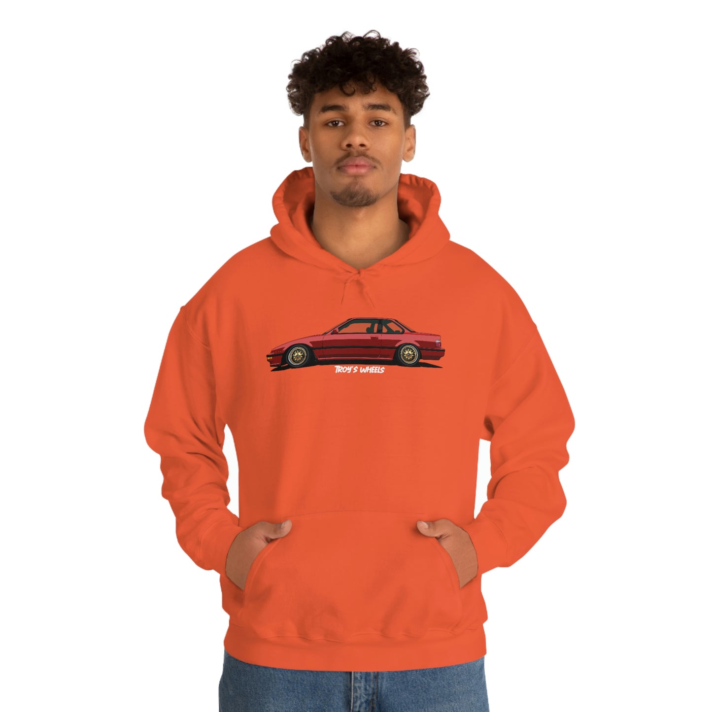 3G Prelude_Red_Gold Mesh_Dark Hoodie