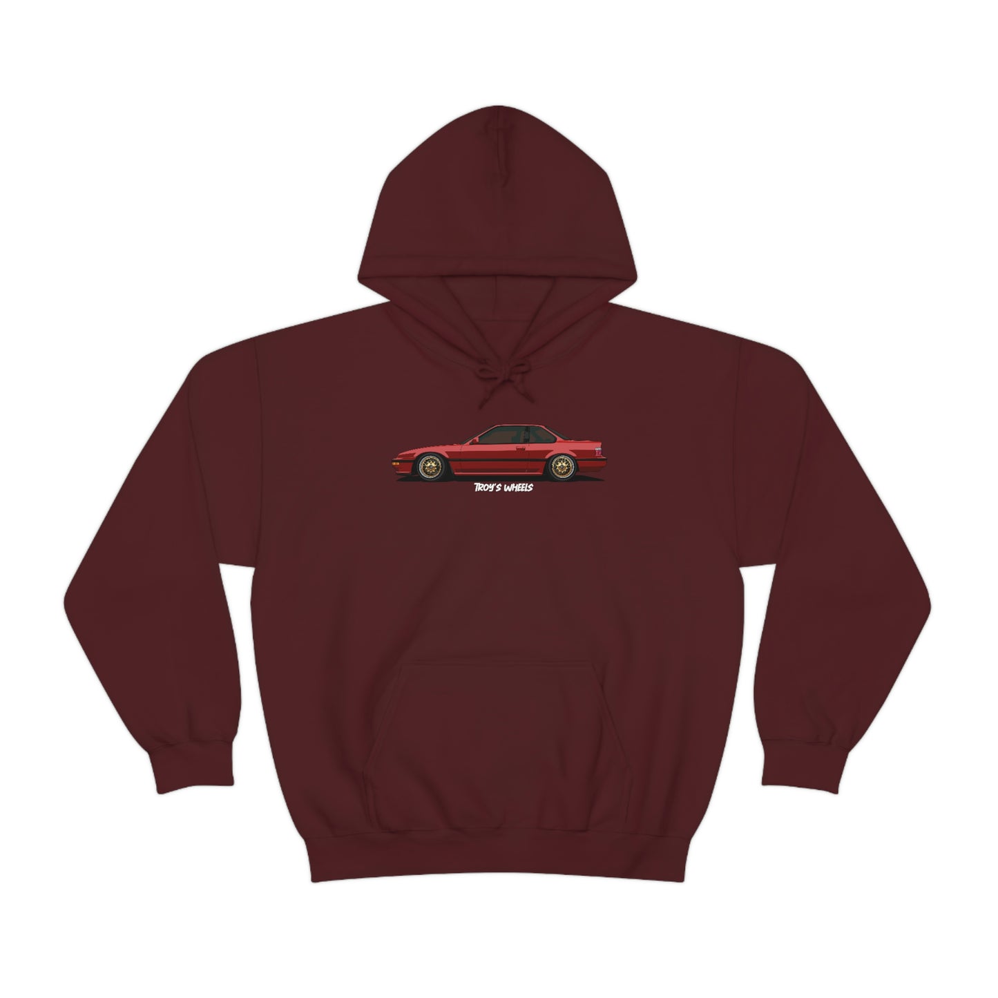 3G Prelude_Red_Gold Mesh_Dark Hoodie