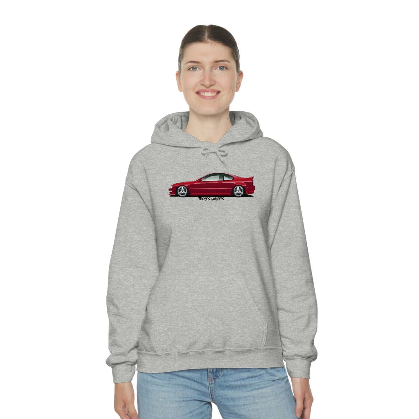 4G Prelude_Red_Silver 3 Spokes_Light Hoodie