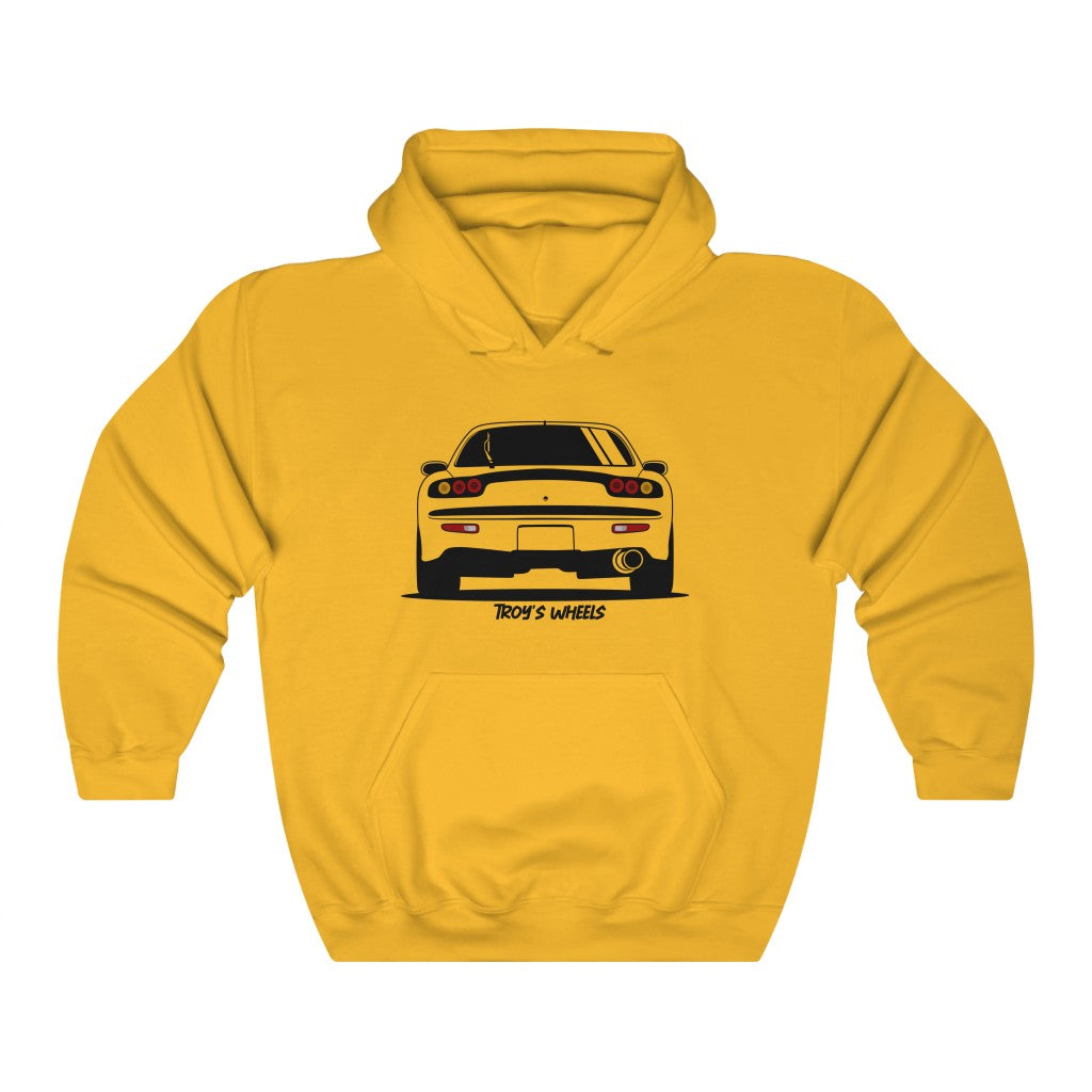 FD RX7_Black_Rear_Hoodie