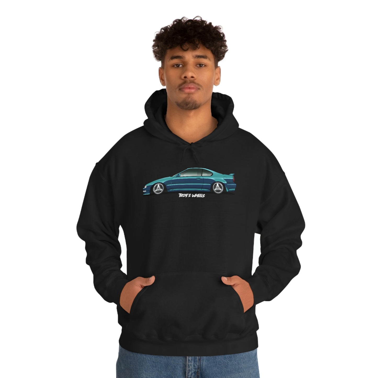 4G Prelude_Green_Silver 3 Spokes_Dark Hoodie
