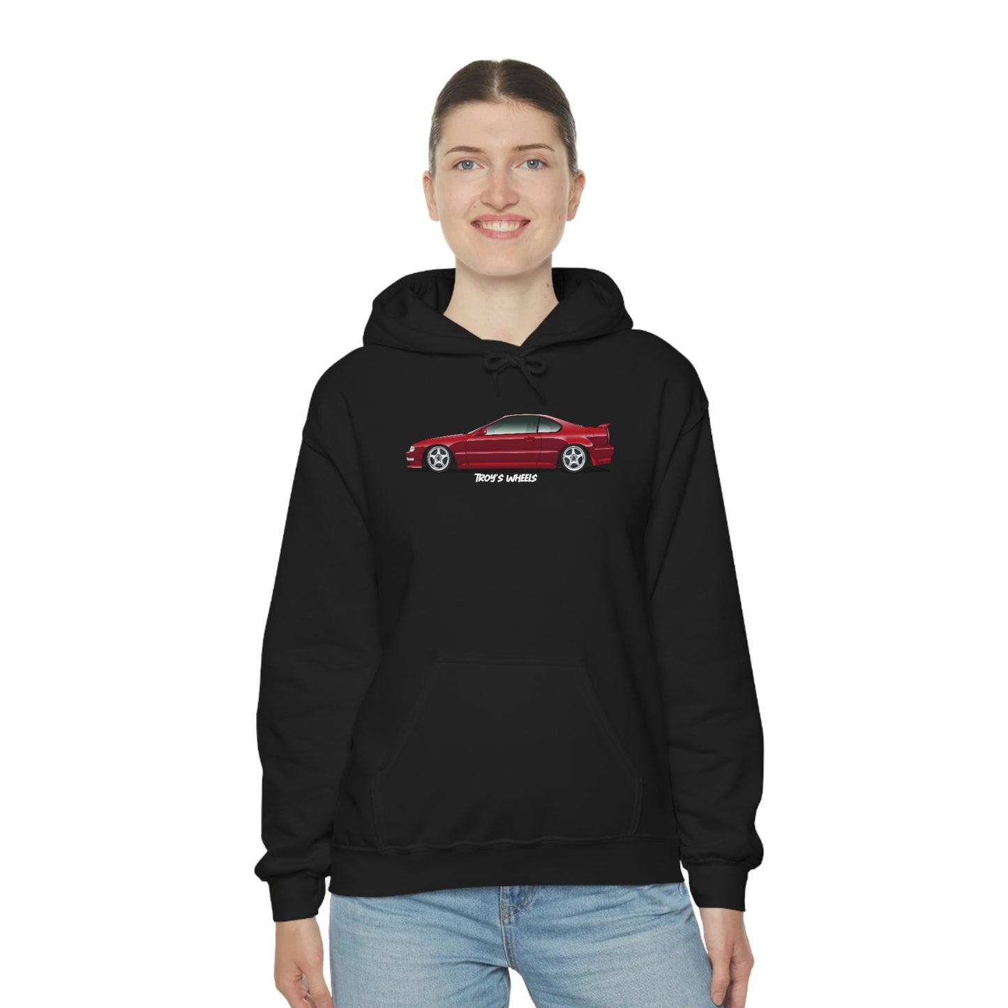 4G Prelude_Red_Silver 5 Spokes_Dark Hoodie