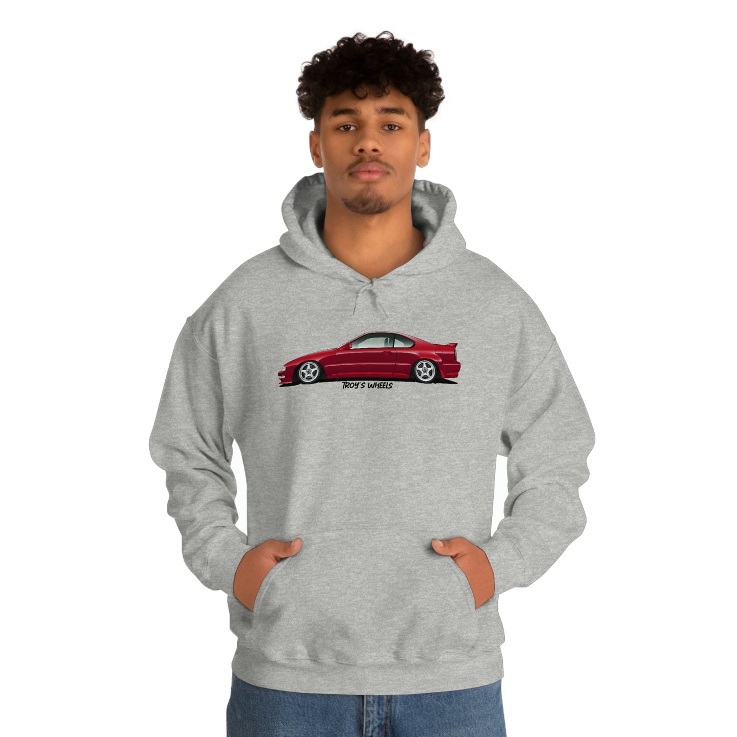 4G Prelude_Red_Silver 5 Spokes_Light Hoodie