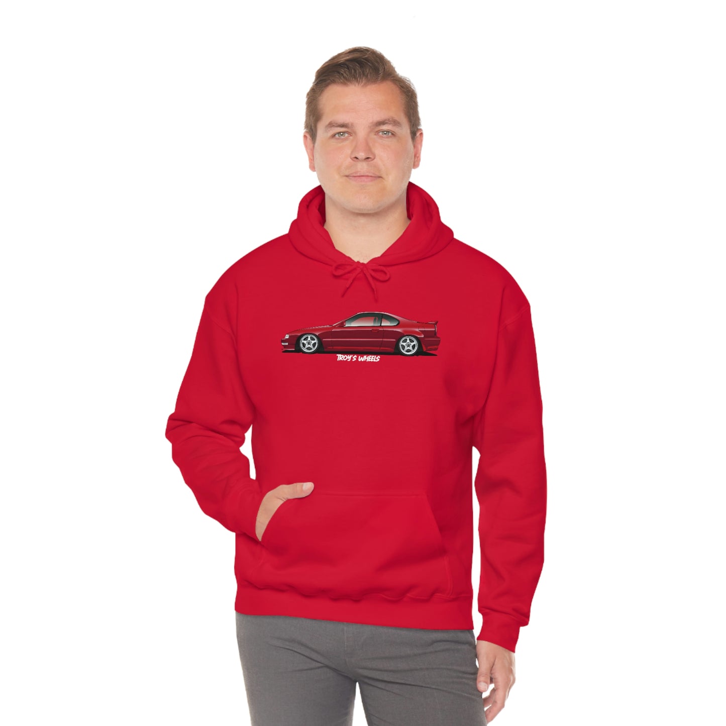 4G Prelude_Red_Silver 5 Spokes_Dark Hoodie