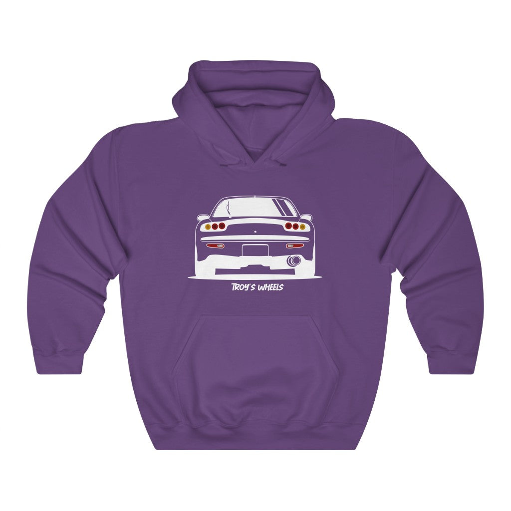 FD RX7_White_Rear_Hoodie