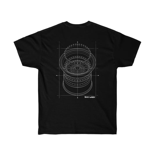 Wheel Blueprint_Light Design_Dark Tee
