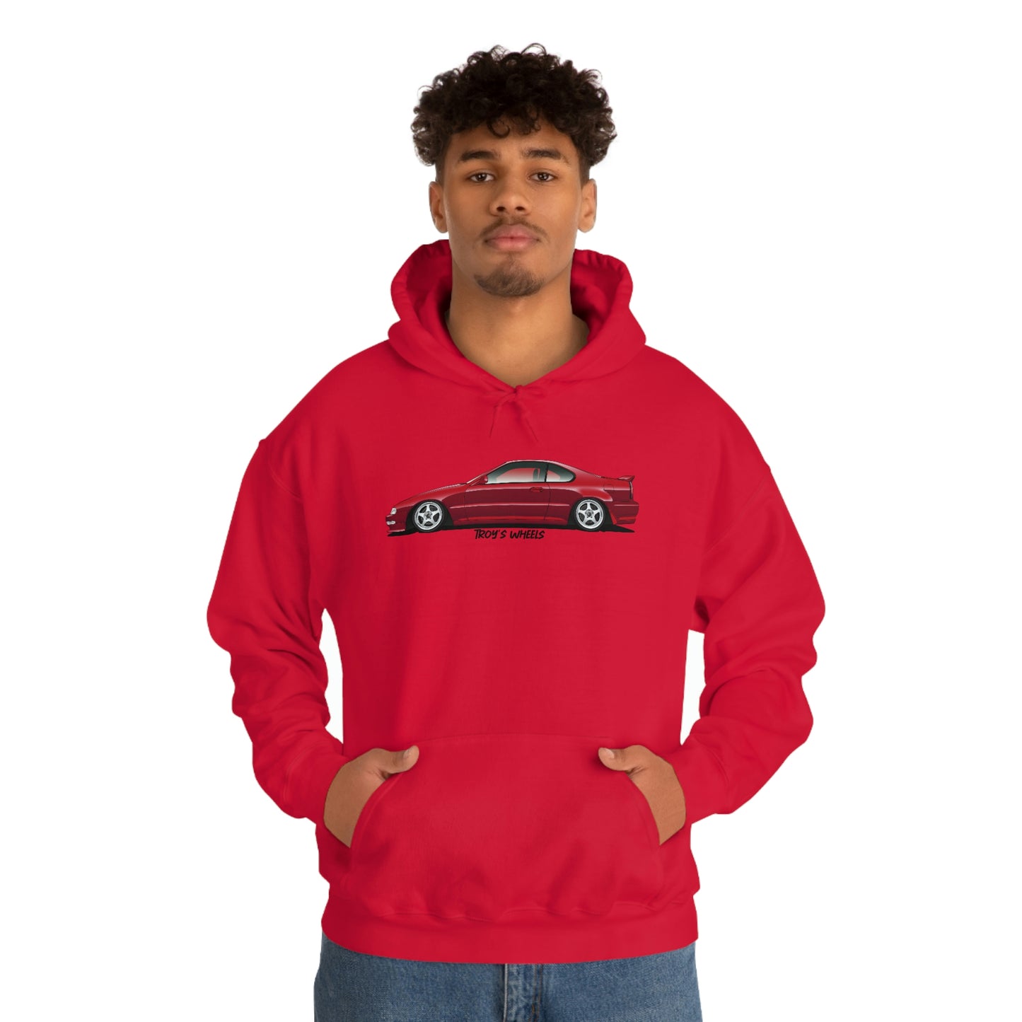 4G Prelude_Red_Silver 5 Spokes_Light Hoodie