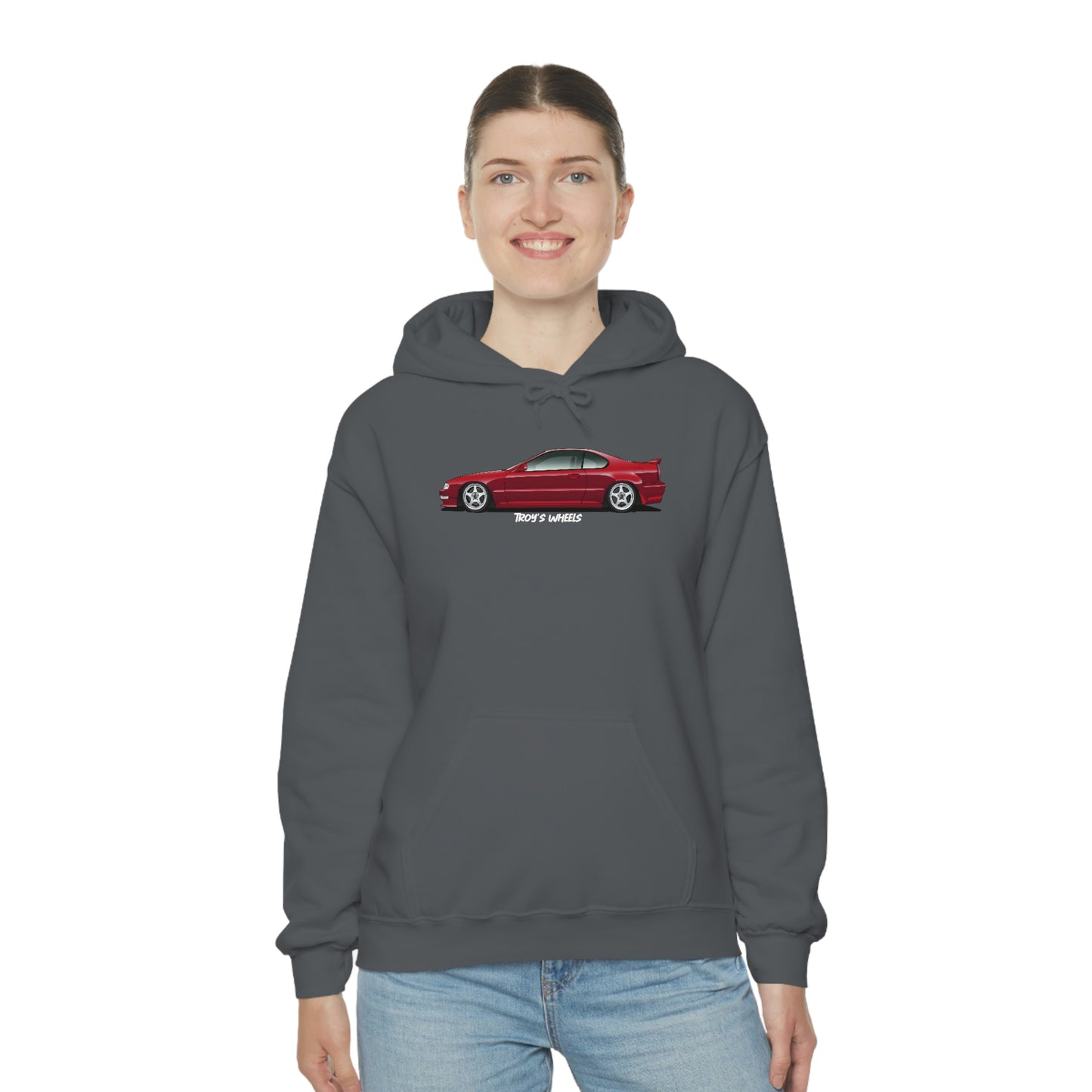 4G Prelude_Red_Silver 5 Spokes_Dark Hoodie
