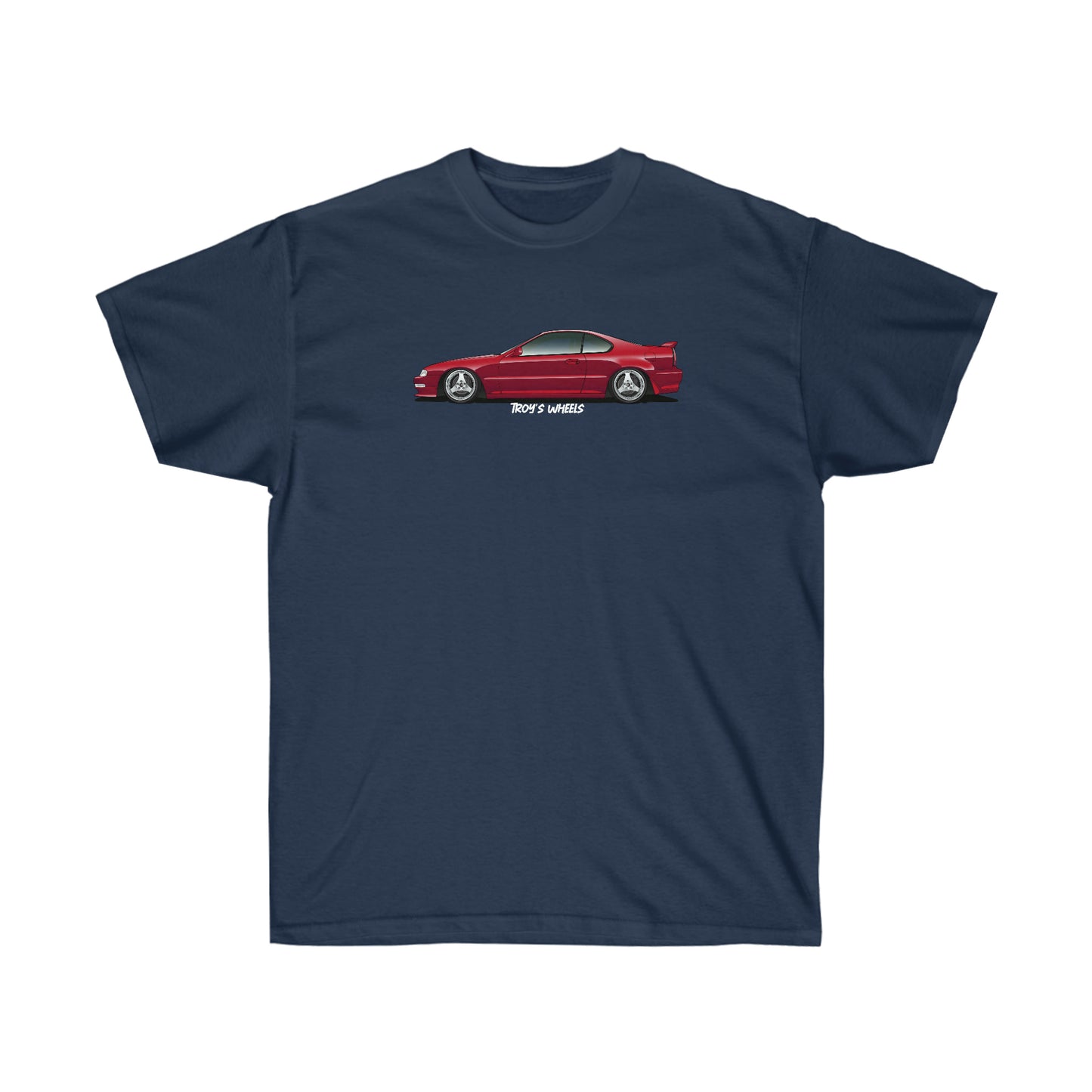 4G Prelude_Red_Silver 3 Spokes_Dark Tee
