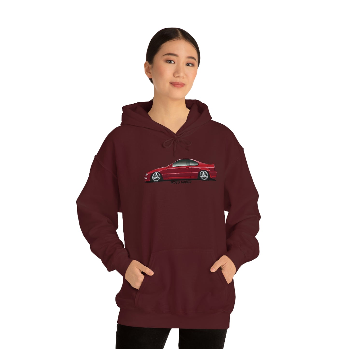 4G Prelude_Red_Silver 3 Spokes_Light Hoodie