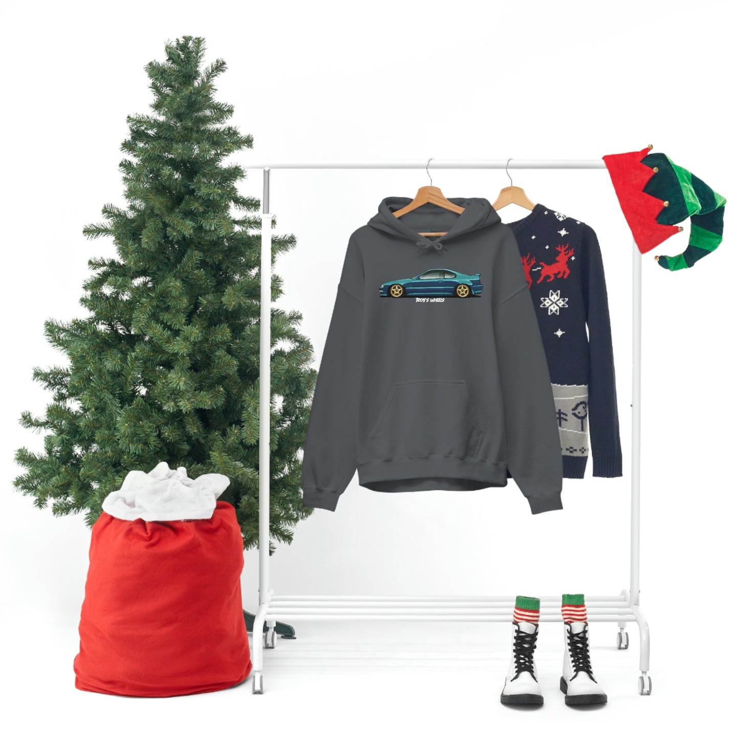 4G Prelude_Green_Gold 5 Spokes_Dark Hoodie