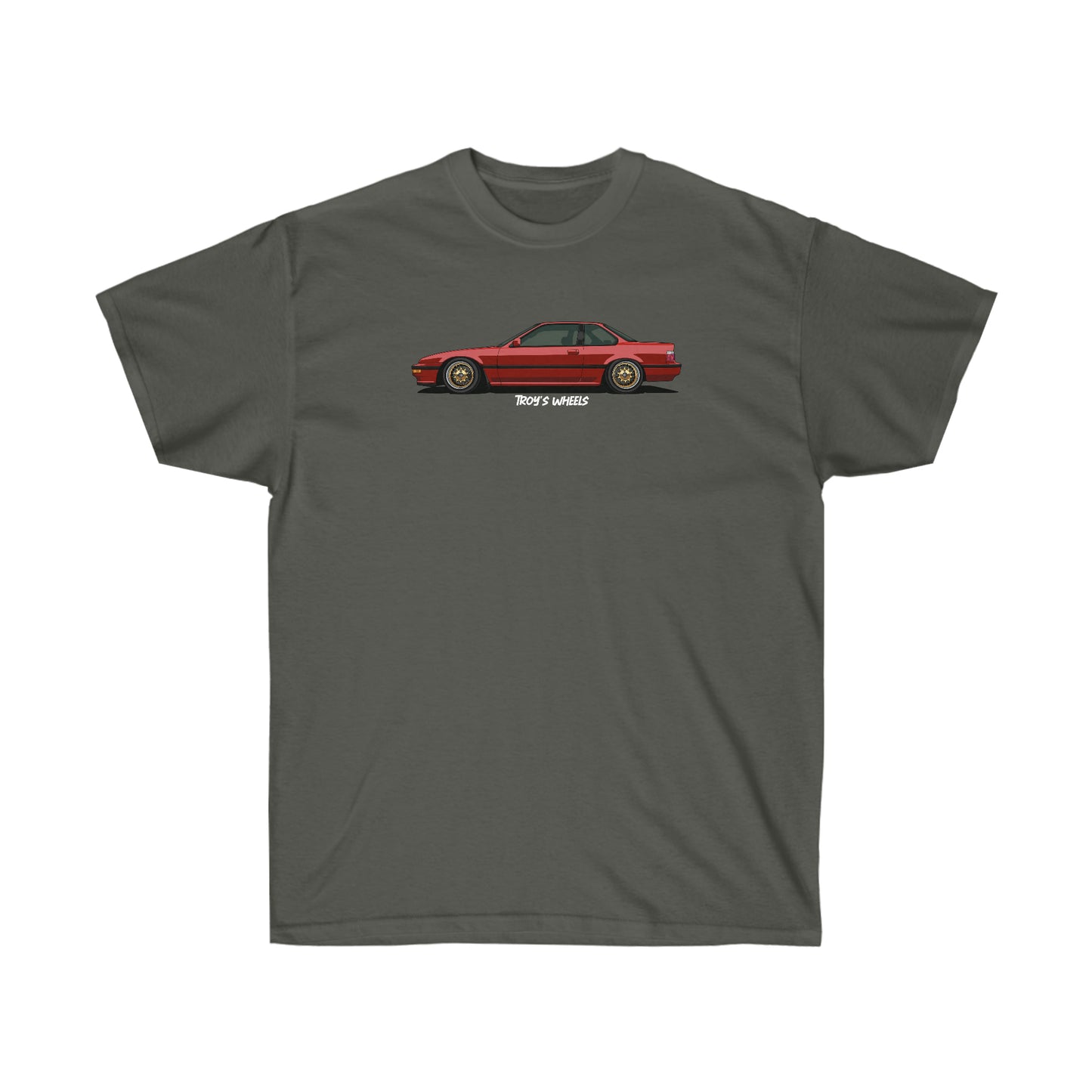 3G Prelude_Red_Gold Mesh_Dark Tee