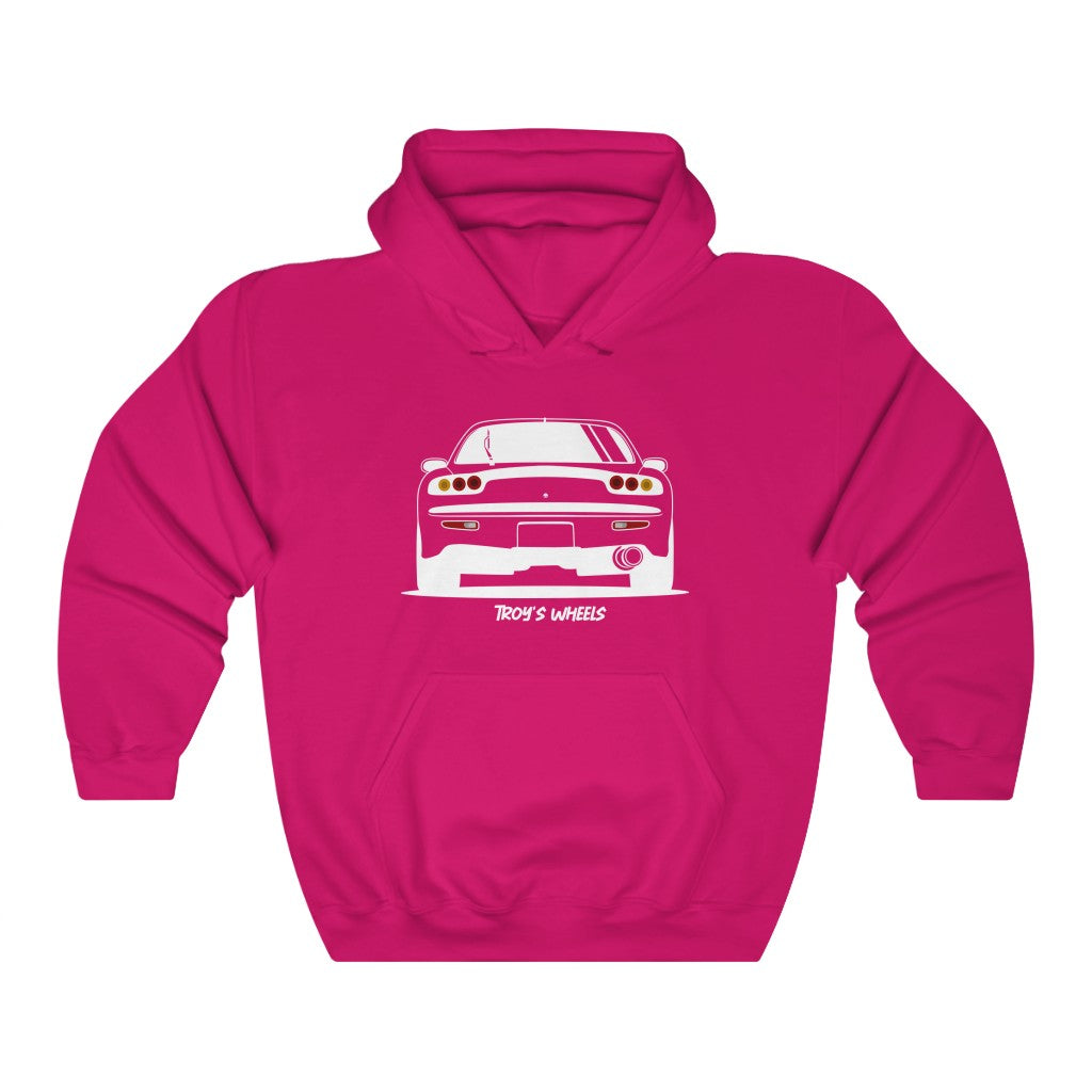 FD RX7_White_Rear_Hoodie