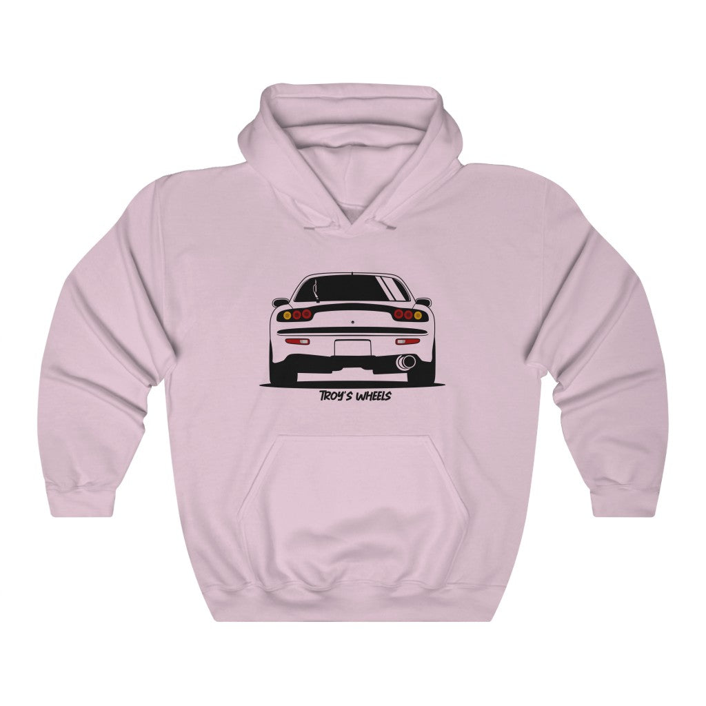 FD RX7_Black_Rear_Hoodie