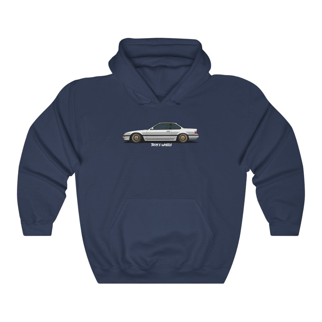 3G Prelude_White_Gold Mesh_Dark Hoodie