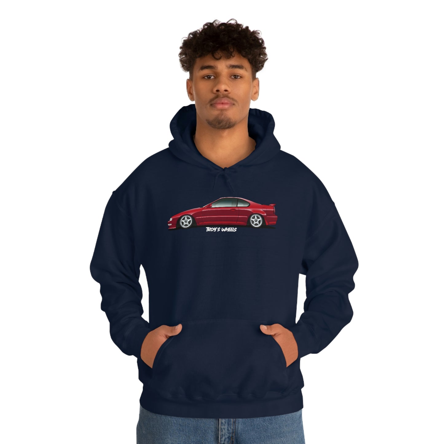 4G Prelude_Red_Silver 5 Spokes_Dark Hoodie