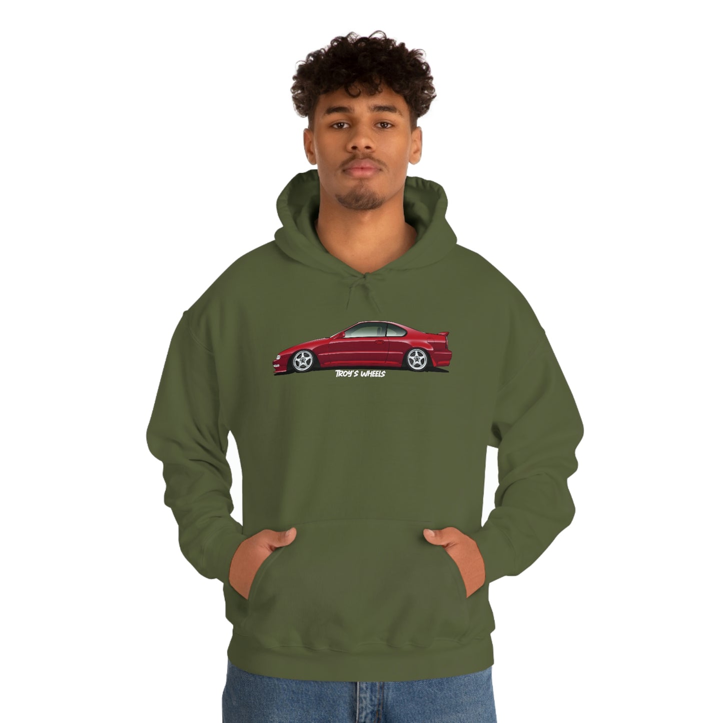 4G Prelude_Red_Silver 5 Spokes_Dark Hoodie