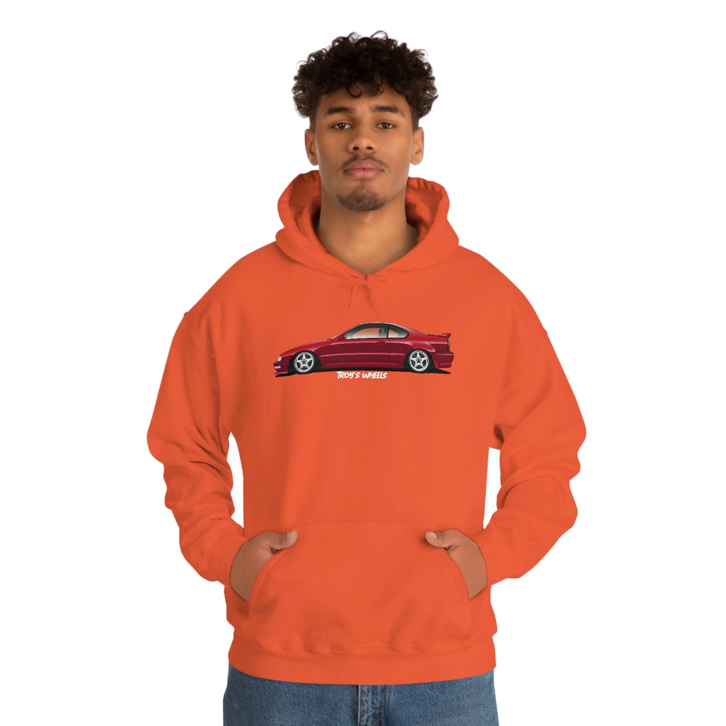 4G Prelude_Red_Silver 5 Spokes_Dark Hoodie