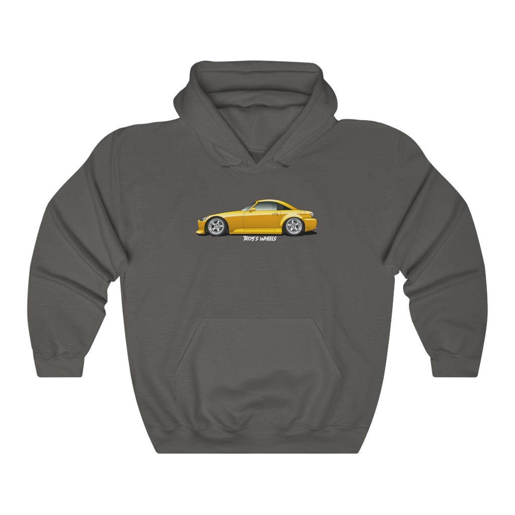 S2000_Yellow_Silver 5 Spokes_Dark Hoodie