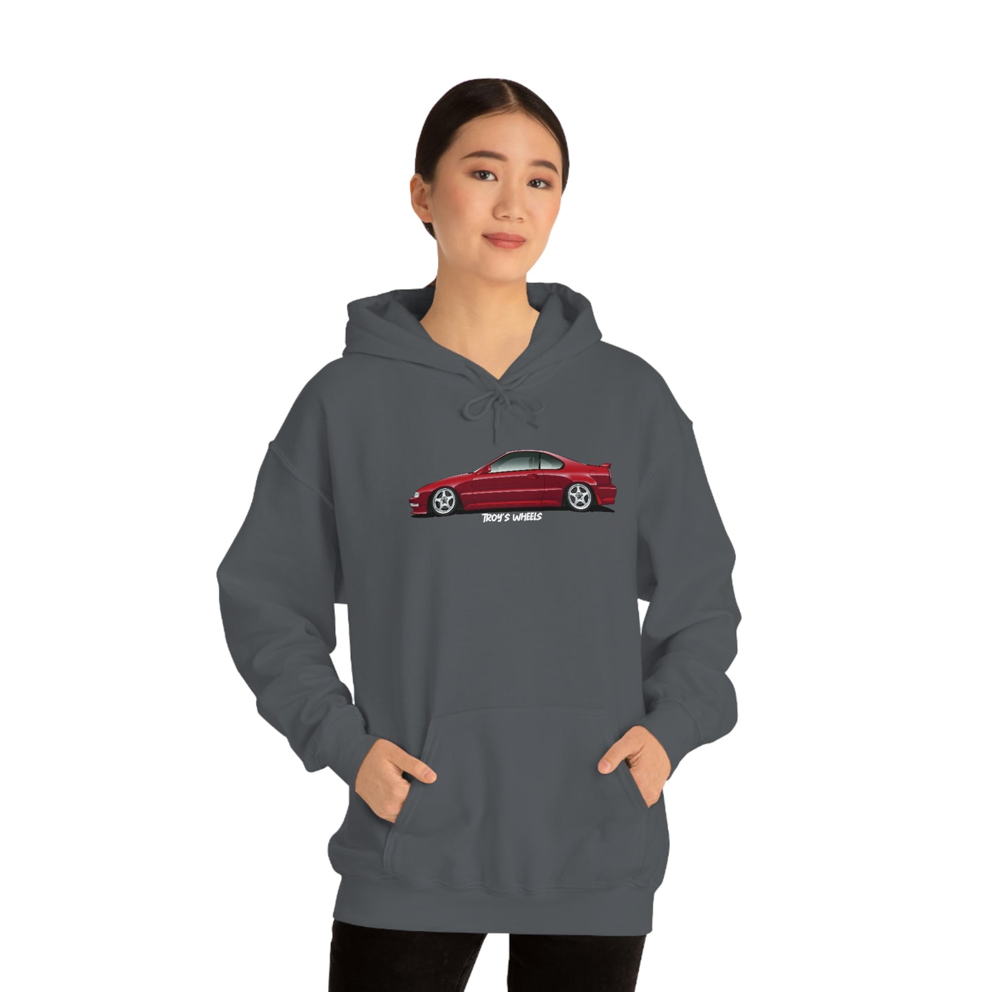 4G Prelude_Red_Silver 5 Spokes_Dark Hoodie