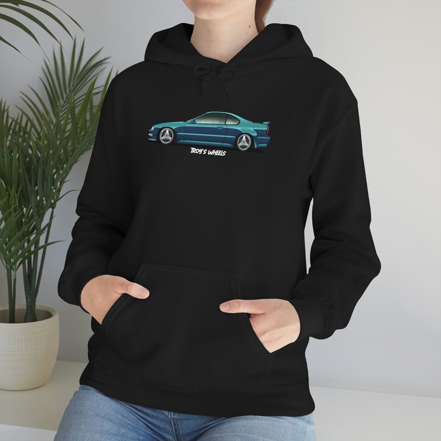 4G Prelude_Green_Silver 3 Spokes_Dark Hoodie