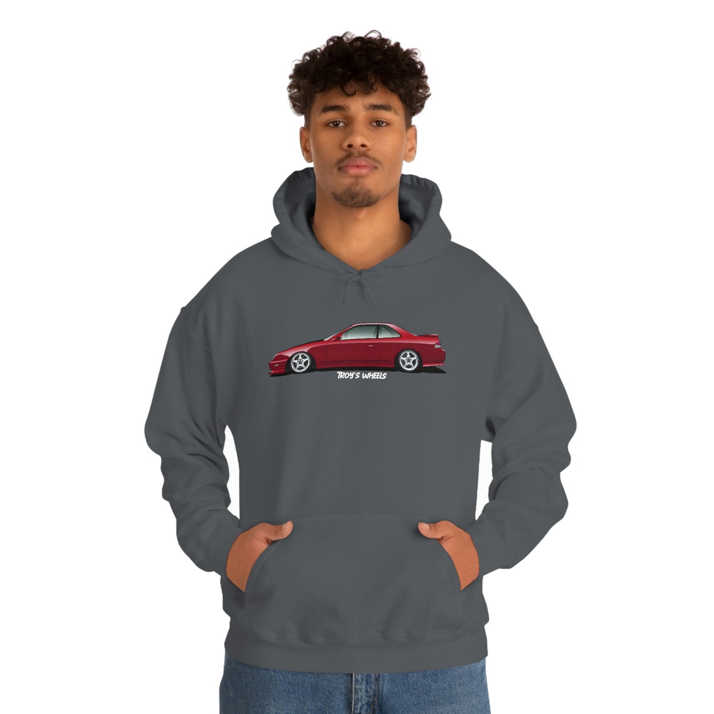 5G Prelude_Red_Silver 5 Spokes_Dark Hoodie