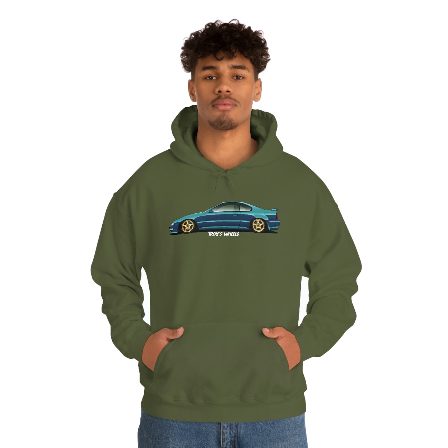 4G Prelude_Green_Gold 5 Spokes_Dark Hoodie