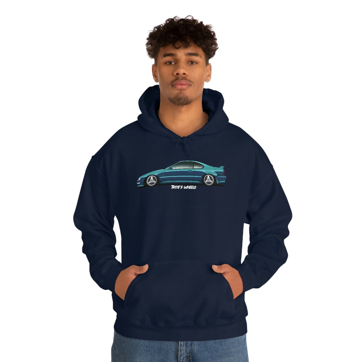 4G Prelude_Green_Silver 3 Spokes_Dark Hoodie
