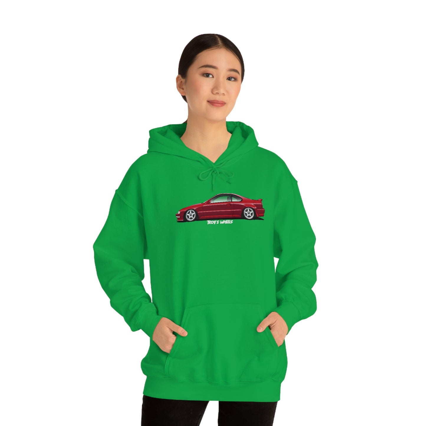 4G Prelude_Red_Silver 5 Spokes_Dark Hoodie