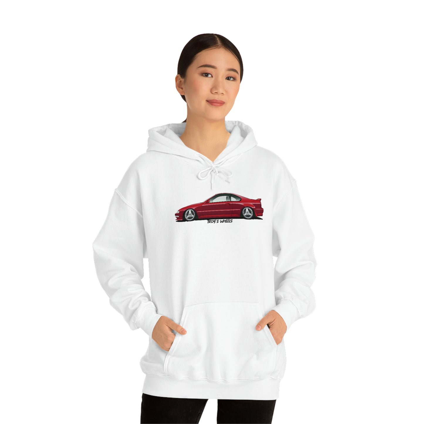 4G Prelude_Red_Silver 3 Spokes_Light Hoodie