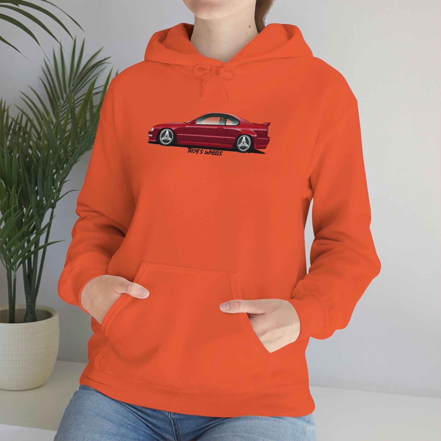 4G Prelude_Red_Silver 3 Spokes_Light Hoodie