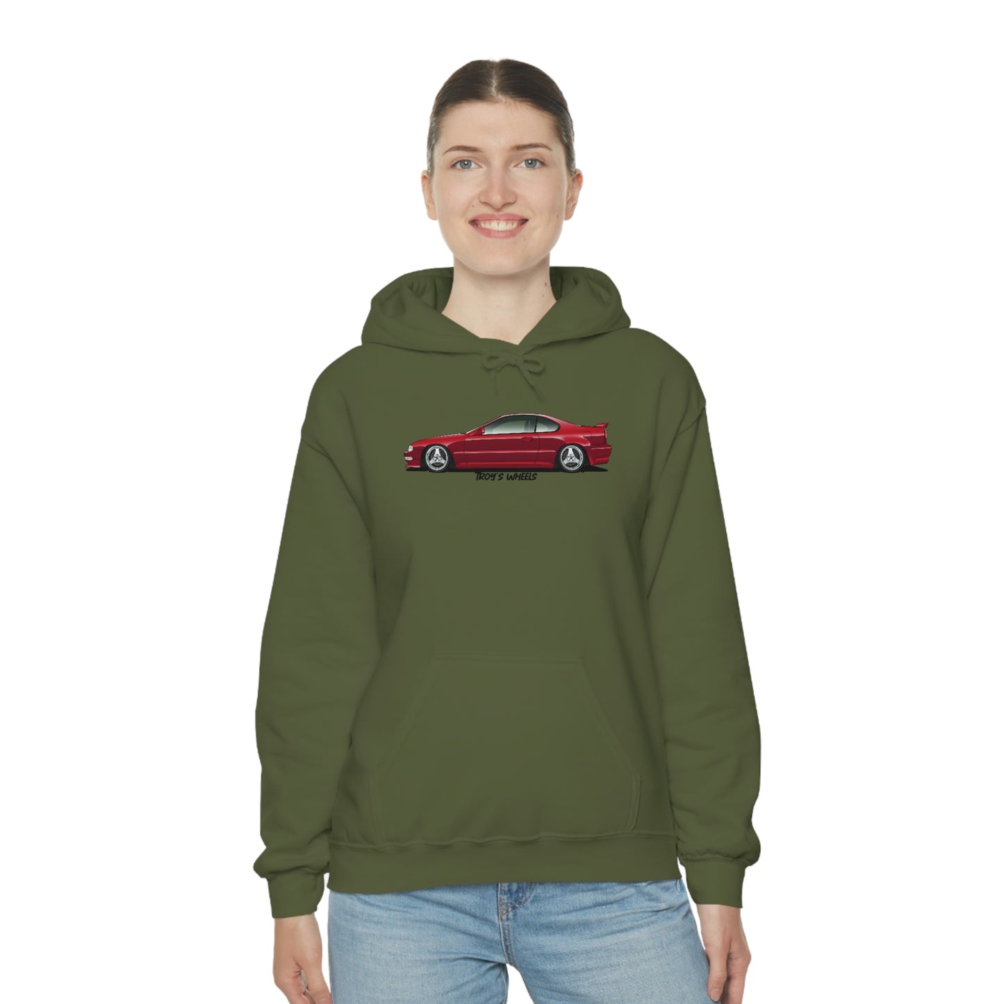 4G Prelude_Red_Silver 3 Spokes_Light Hoodie