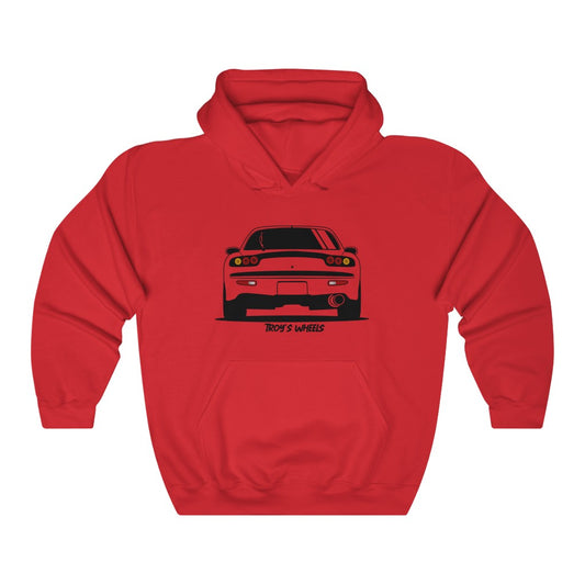 FD RX7_Black_Rear_Hoodie