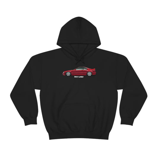 4G Prelude_Red_Silver 5 Spokes_Dark Hoodie