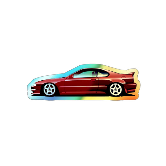 4G Prelude_Red_Silver 5 Spokes_Sticker Holo