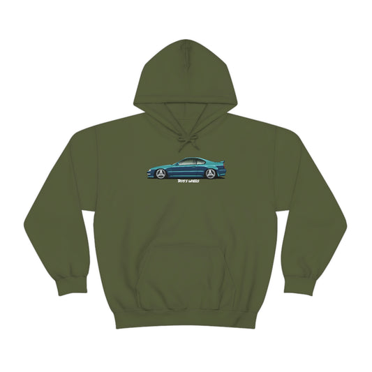 4G Prelude_Green_Silver 3 Spokes_Dark Hoodie